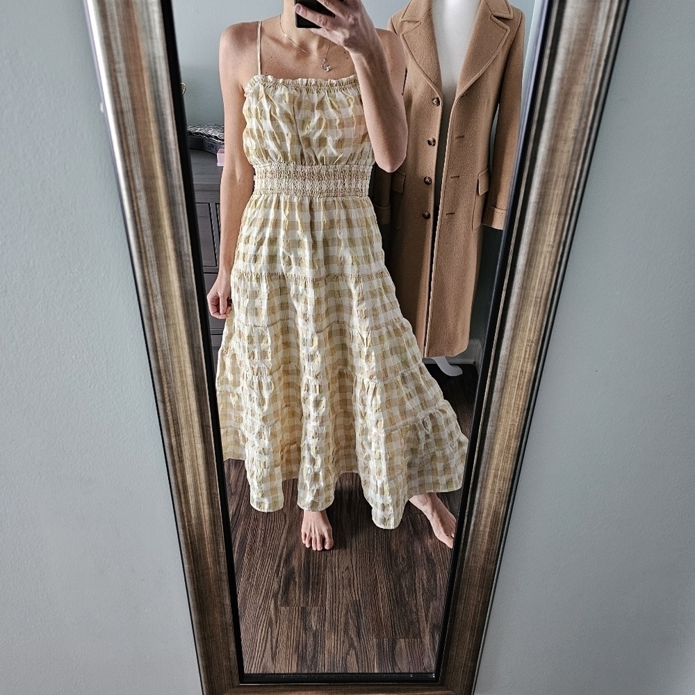 NEW Sweet en Forme Plaid Midi Dress